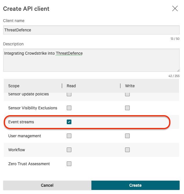 New API Client Settings