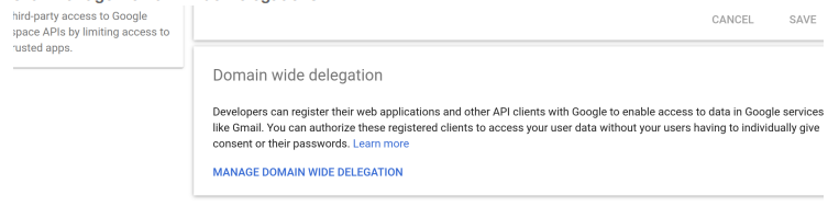 Image 8: Manage Domain Wide Delegations