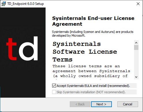 MSI Install Sysinternals